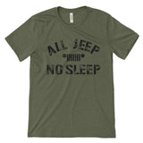 All Jeep No Sleep Tee - Military Green