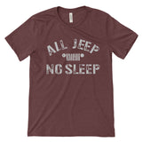 All Jeep No Sleep Tee - Heather Maroon