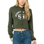 Essential Crop Hoodie - Military Green