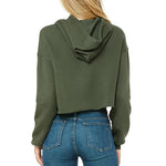 Essential Crop Hoodie - Military Green